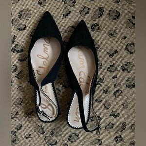Sam Edelman Black Suede Pointy Heel Pumps 
Size 7.5 Wide